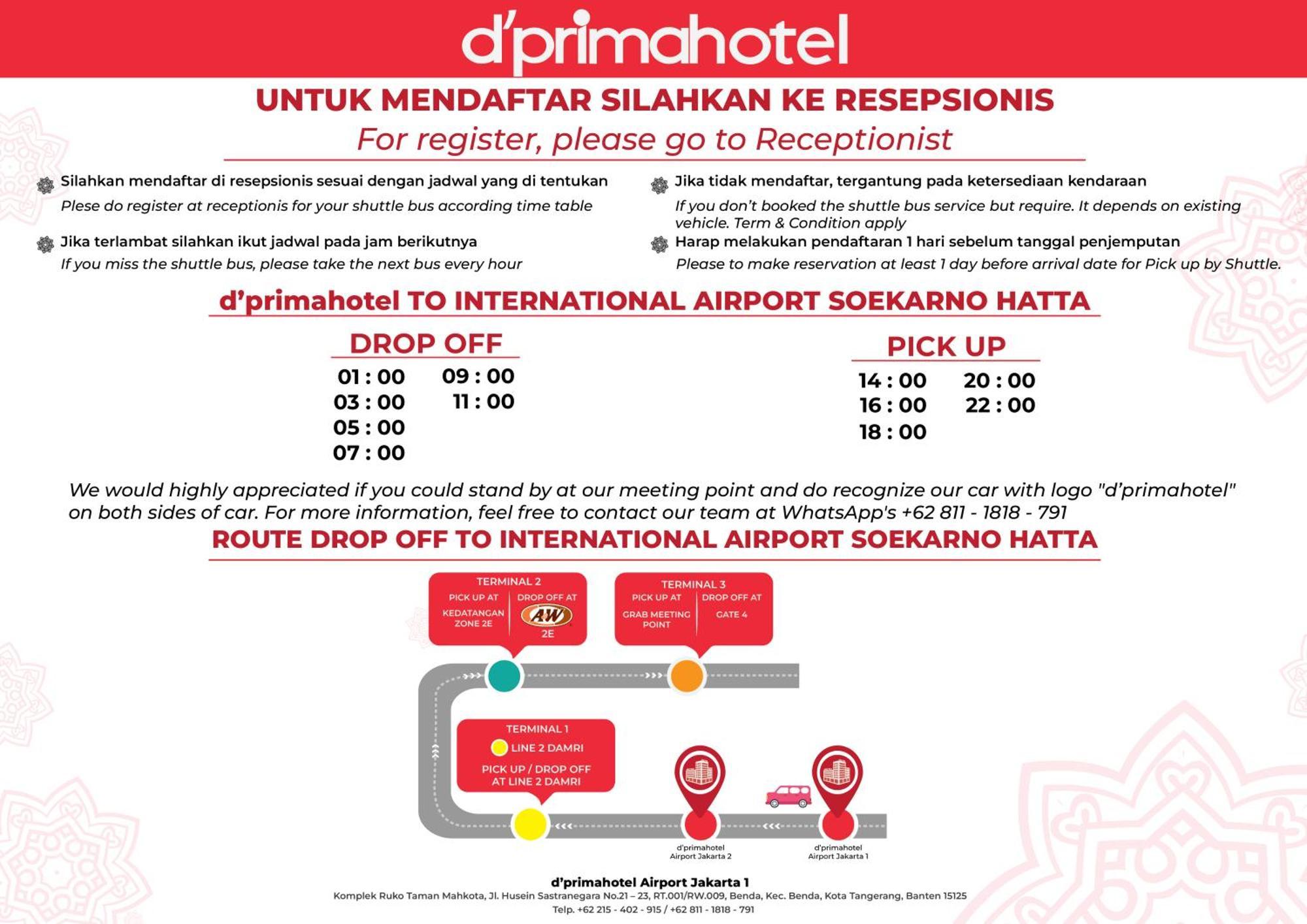 D'Primahotel Airport Jakarta 1 Tangerang Kültér fotó
